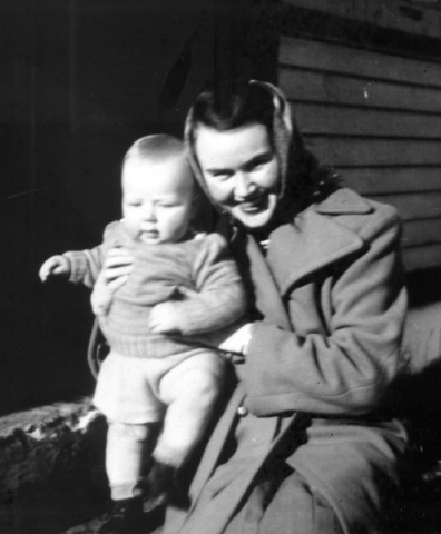 524: Cede McCarthy and 9 month old Lennie Ryan. (1948) [courtesy of Mollie McCarthy]  - Cede daughter of James McCarthy &amp;amp; Julia Reddy; Leonard son of Francis Ryan &amp;amp; Elizabeth Barry